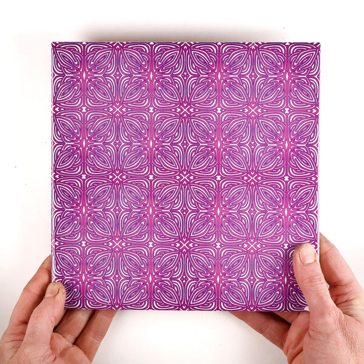 Rhododendron Tile - Pink Purple Celtic - Small Scale