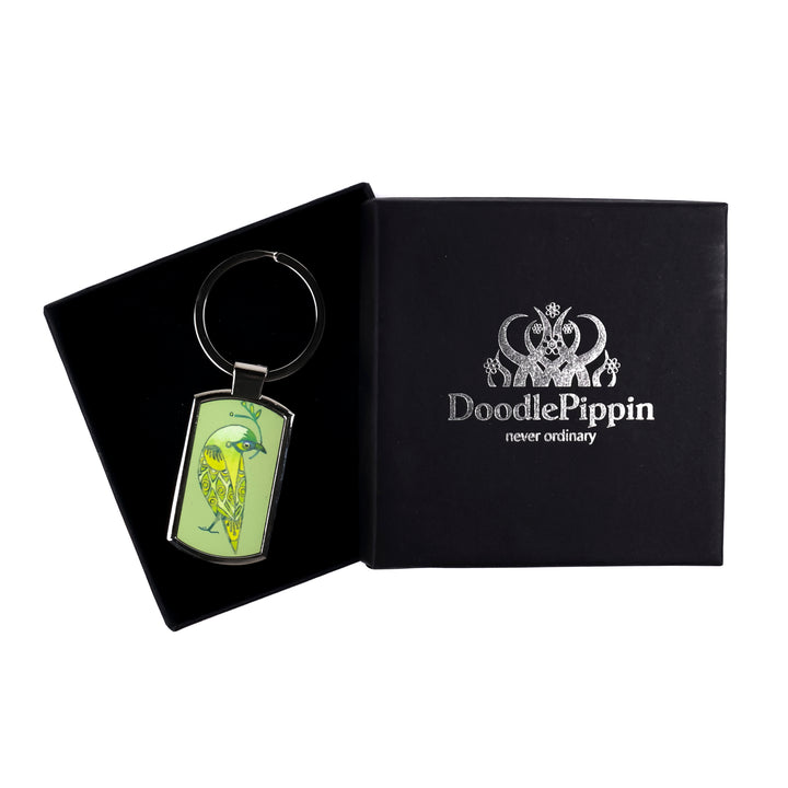 SALE - Lovebirds Keyring (green)