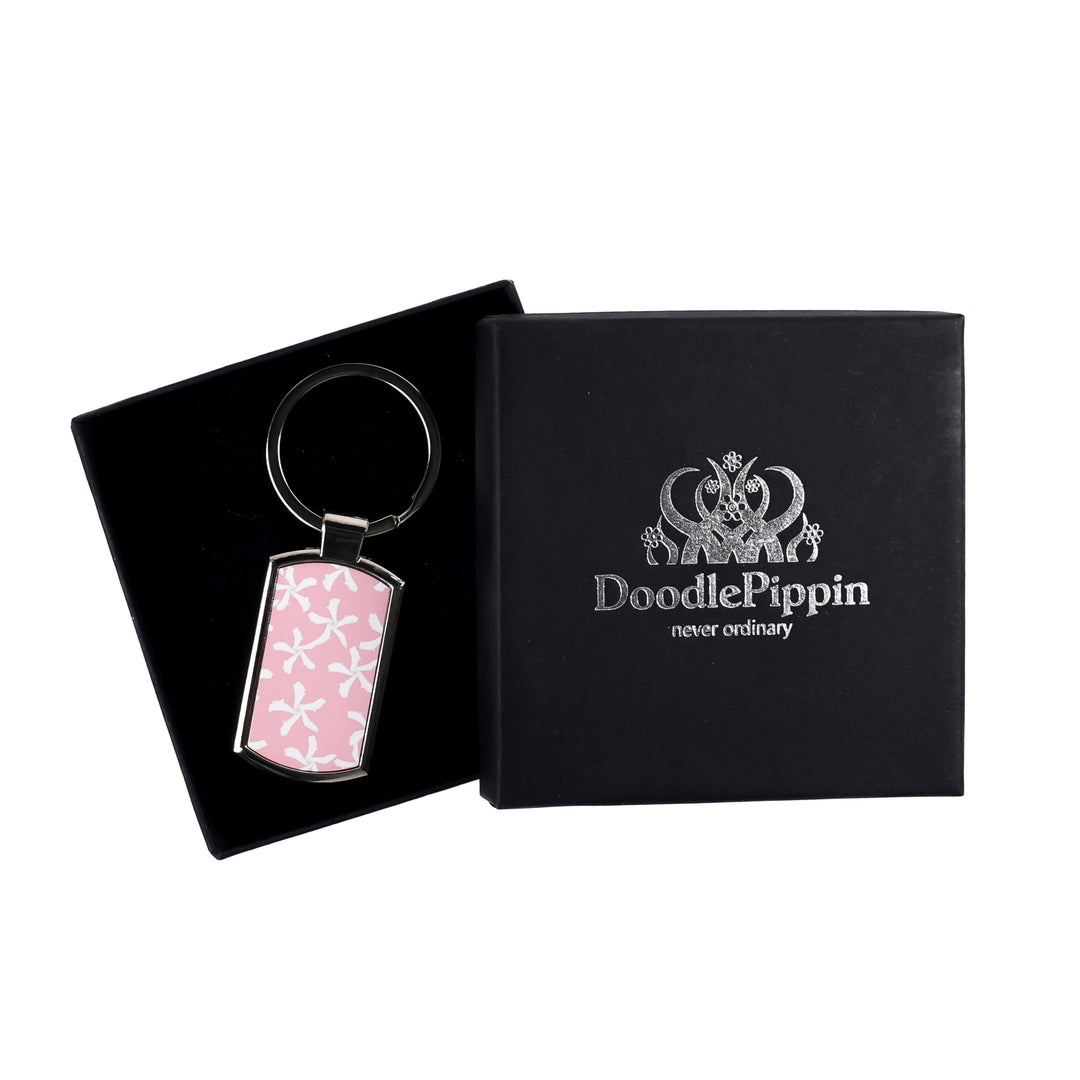 Pink Jasmine design Keyring