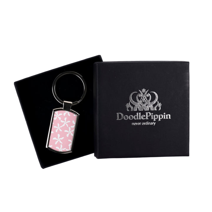Pink Jasmine design Keyring