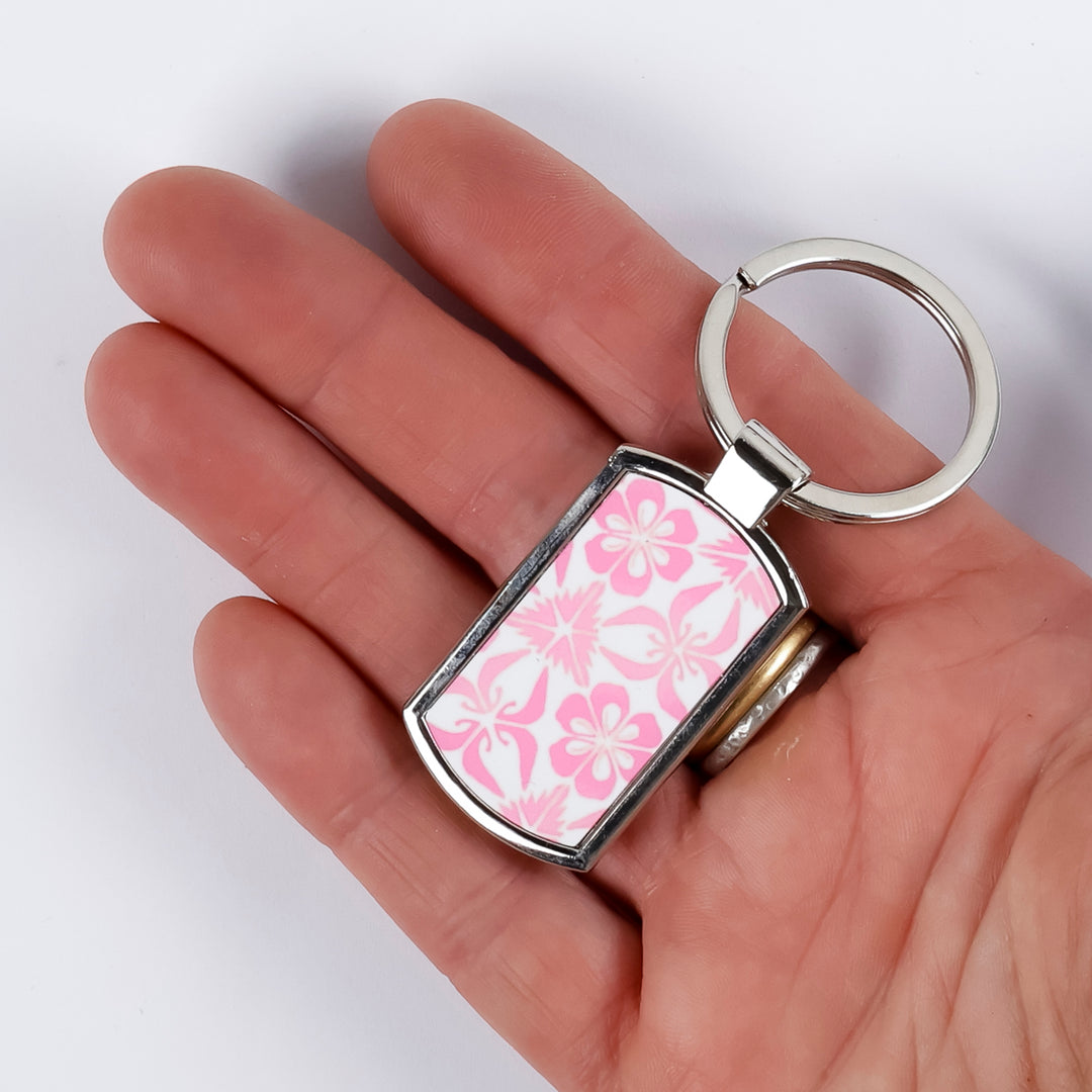 SALE - Pink Nettles Millefiori Keyring