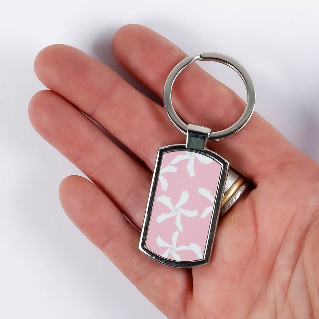 SALE - Pink Jasmine (Lg) design Keyring