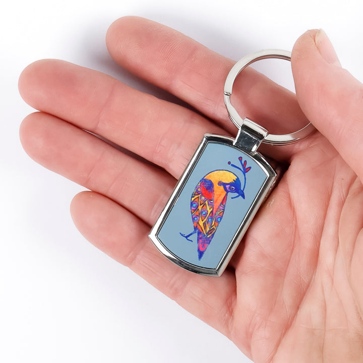 Colourful Lovebird Keyring