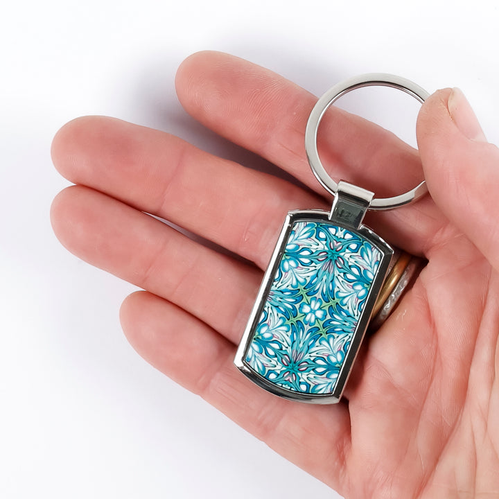 SALE - Flourishing Garden Millefiori Keyring (small scale)
