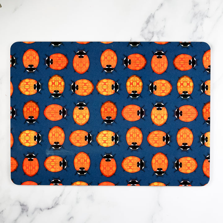 SALE - Pair of Melamine Placemats - Ladybird Design