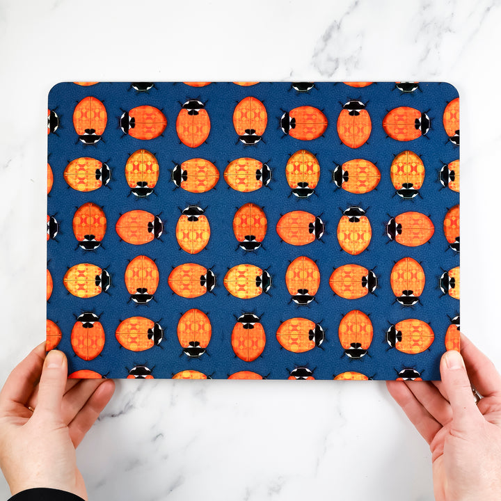 SALE - Pair of Melamine Placemats - Ladybird Design