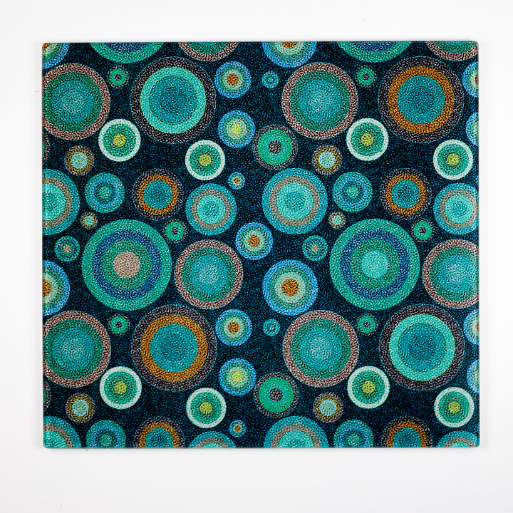 SALE - Starry Night Chopping Board - Worktop Protector - Malachite (medium)