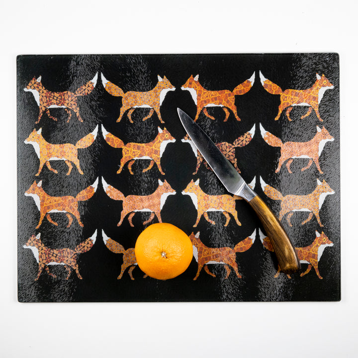 SALE SECOND - Red Foxes - Large rectangular Worktop Protector