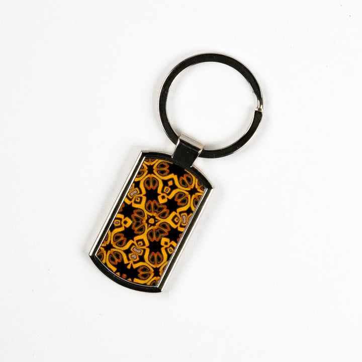 SALE - Black/Gold Millefiori Keyring