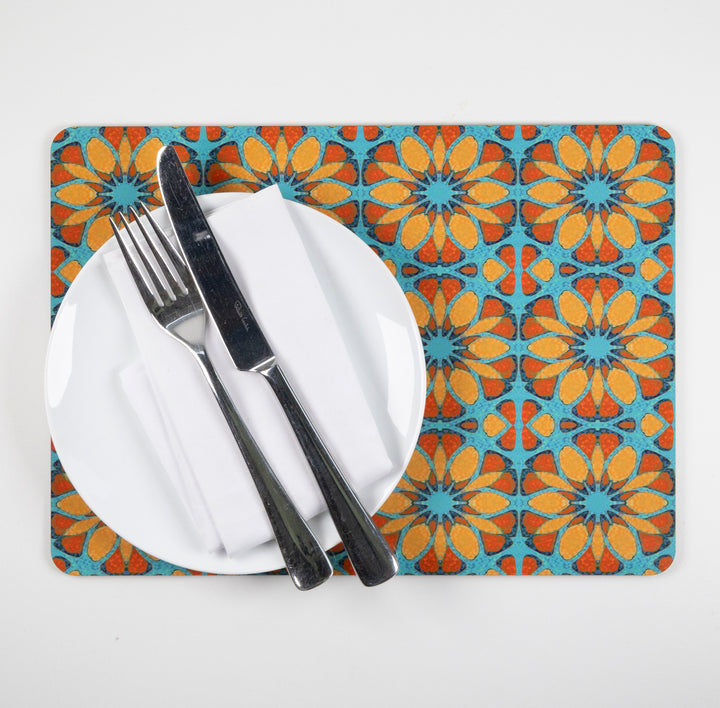 SALE - Set of 6x Moroccan Flower Placemats