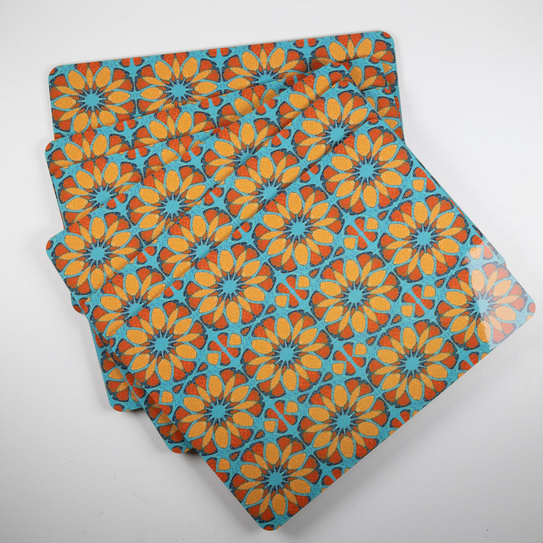 SALE - Set of 6x Moroccan Flower Placemats