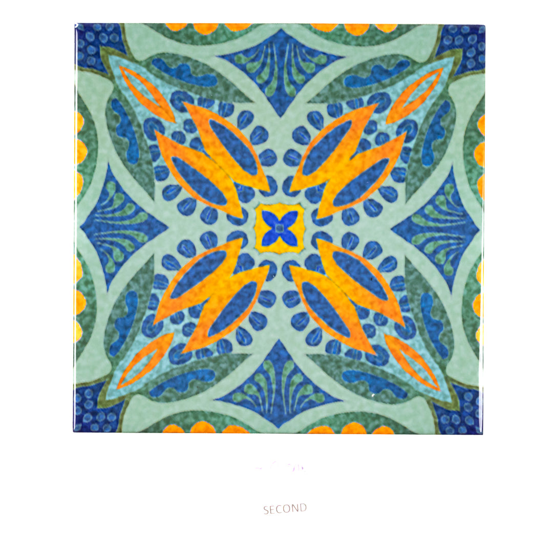 SALE SECOND - 3x 20cm Thistle Design prototype tiles