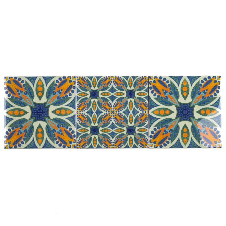 SALE SECOND - 3x 15cm Thistle Design prototype tiles