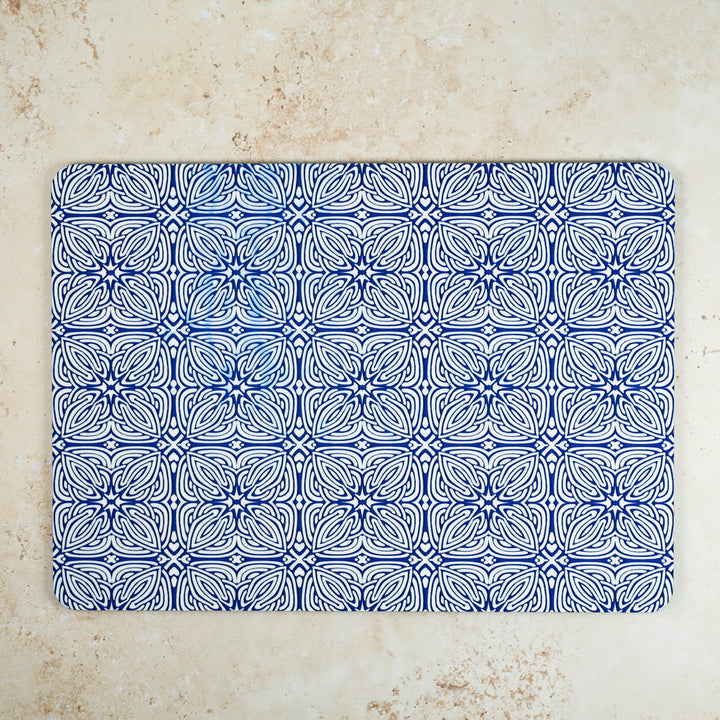 SALE SECONDS - 3x Cork Placemats - Blue Celtic Design