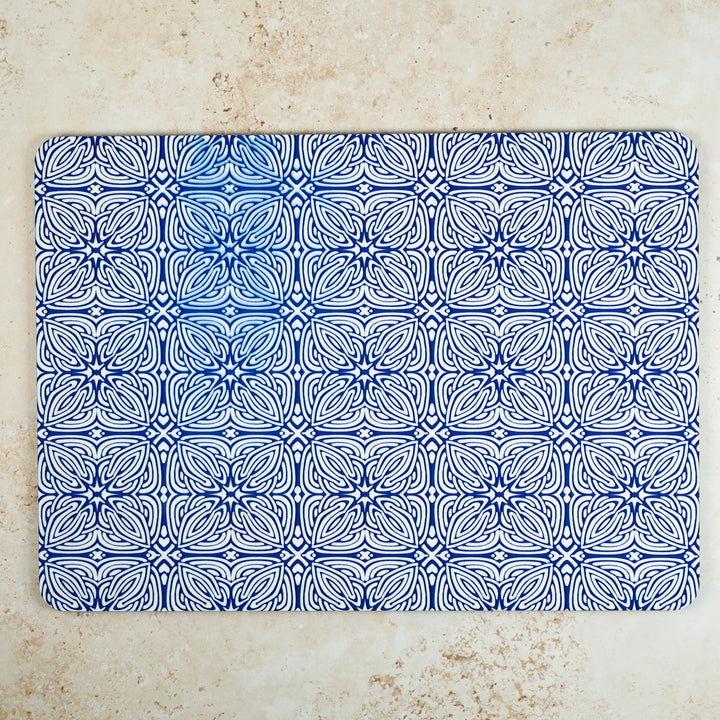 SALE SECONDS - 3x Cork Placemats - Blue Celtic Design