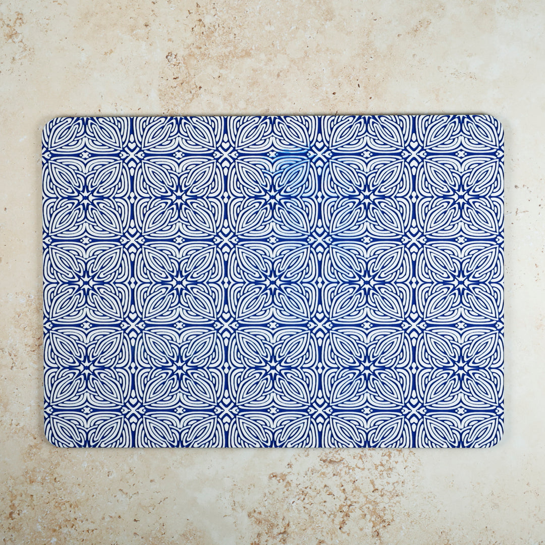 SALE SECONDS - 3x Cork Placemats - Blue Celtic Design