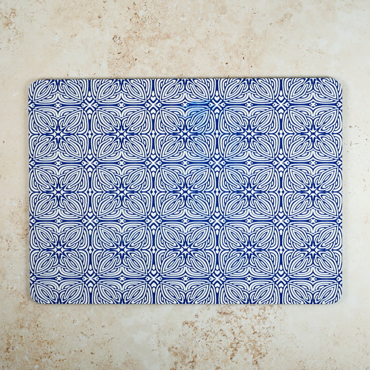 SALE SECONDS - 3x Cork Placemats - Blue Celtic Design