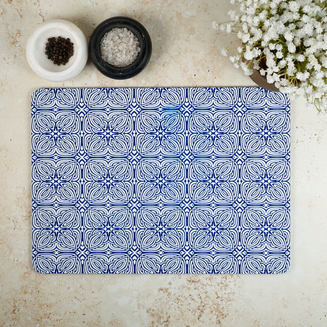 SALE SECONDS - 3x Cork Placemats - Blue Celtic Design