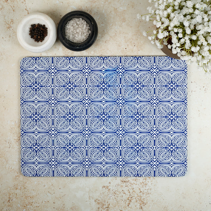 SALE SECONDS - 3x Cork Placemats - Blue Celtic Design
