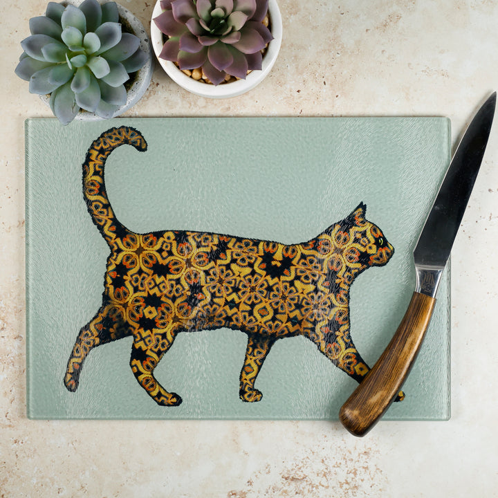 SALE - Tortoiseshell Cat Worktop Protector (small/textured)