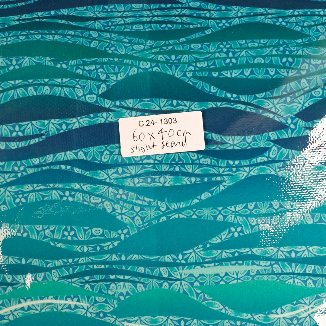SALE - 60x40cm EXTRA LARGE floor mat - Caribbean Sea