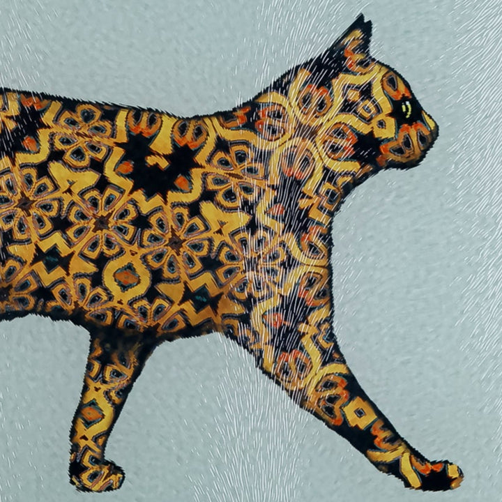 SALE - Tortoiseshell Cat Worktop Protector (small/textured)