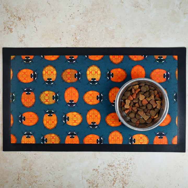SALE - Lanternbug/Ladybird Pet Food Mat