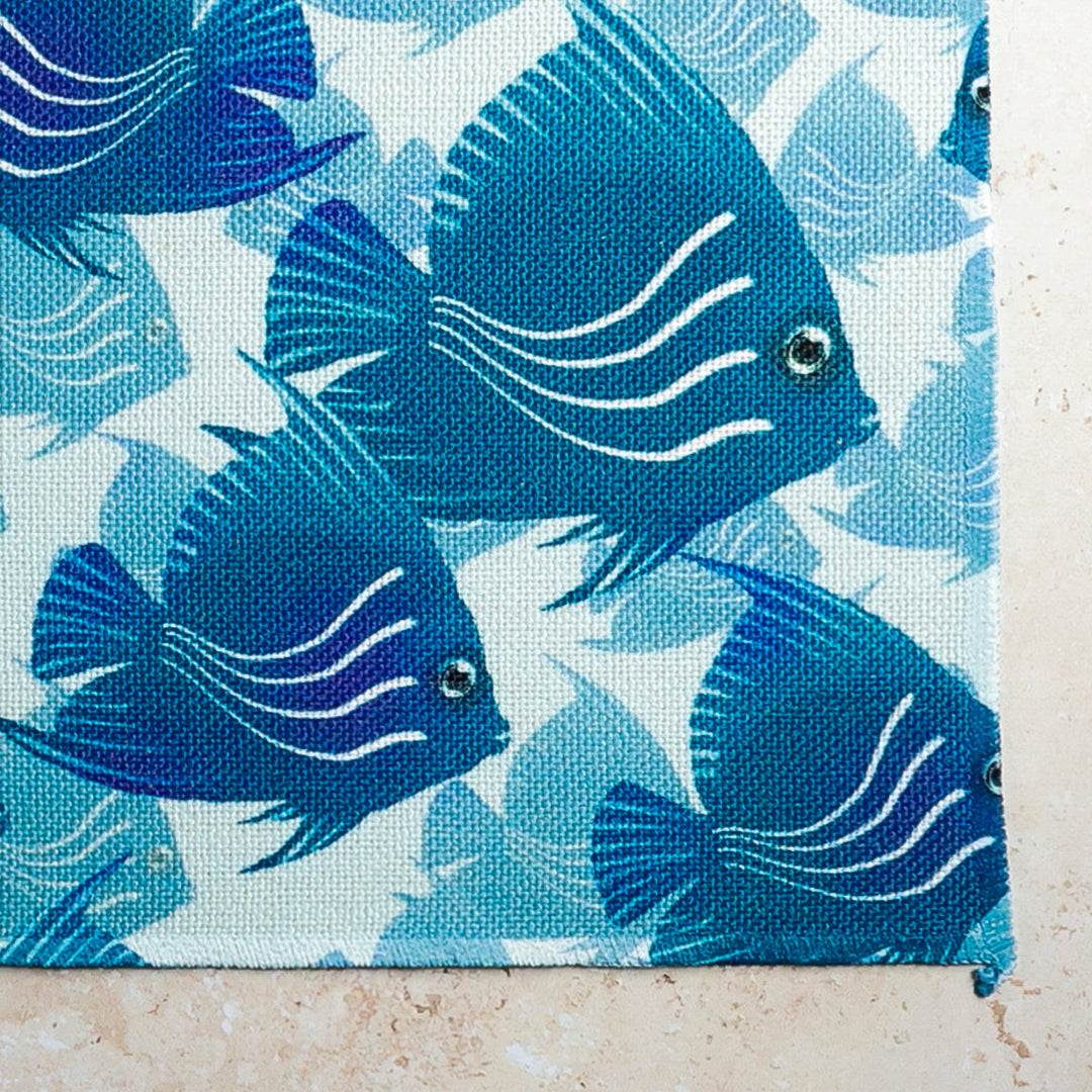 Angel Fish Shoal Fabric Placemat
