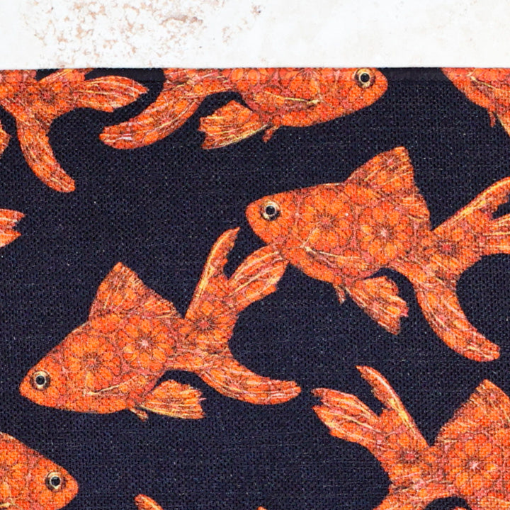 Goldfish on Black -  Fabric Placemat