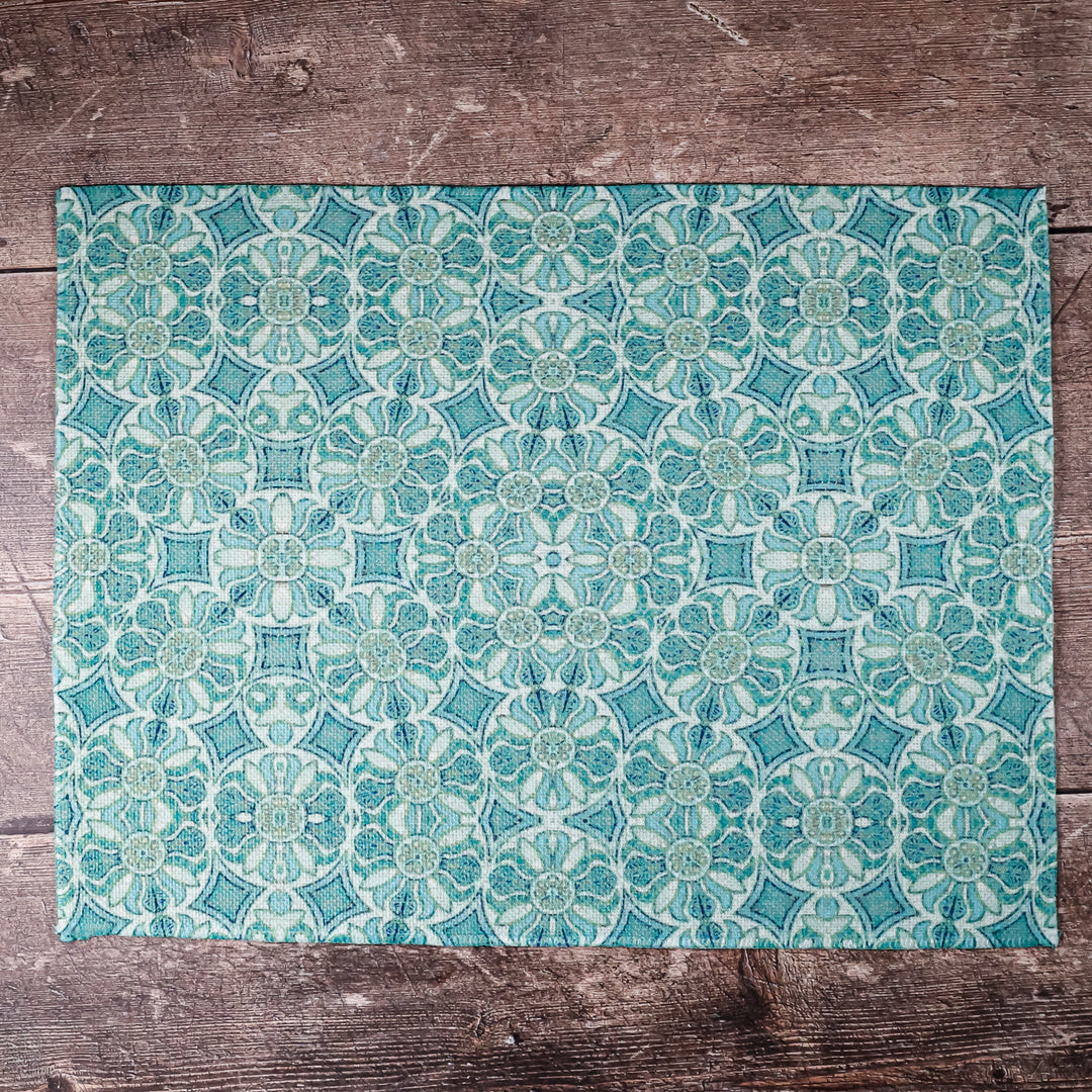 SALE SET OF FOUR - Pomegranate Design Fabric Placemats
