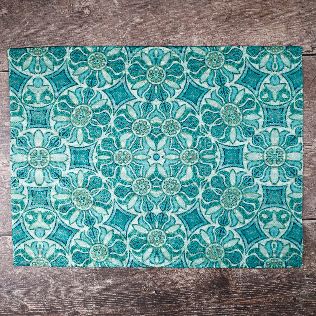 SALE SET OF FOUR - Pomegranate Design Fabric Placemats