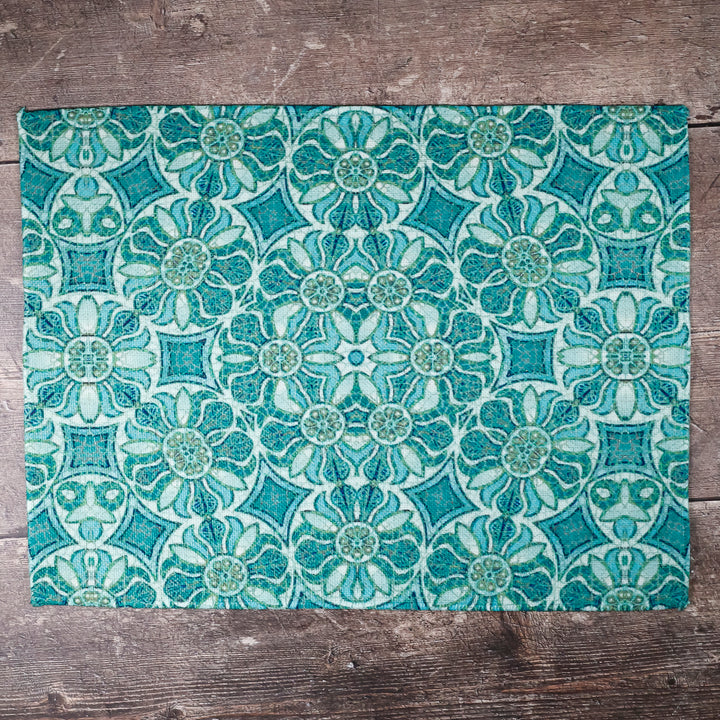 SALE SET OF FOUR - Pomegranate Design Fabric Placemats