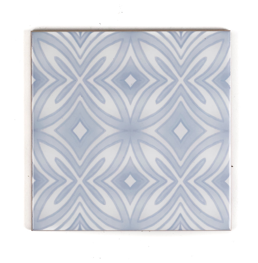 SALE : Set of 3x Pale Blue Star Tiles (10.8cm)