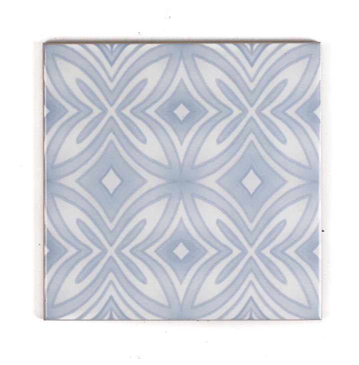 SALE : Set of 3x Pale Blue Star Tiles (10.8cm)