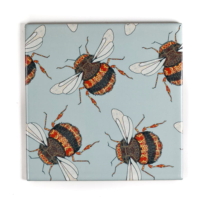 SALE SET of 3x BumbleBee - Mixed design tiles -  FIRED INK Version