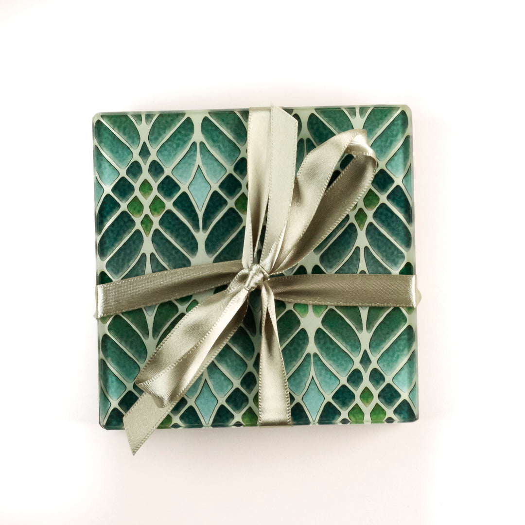 SALE : Interwoven Trees Coaster Set of Four - perfect