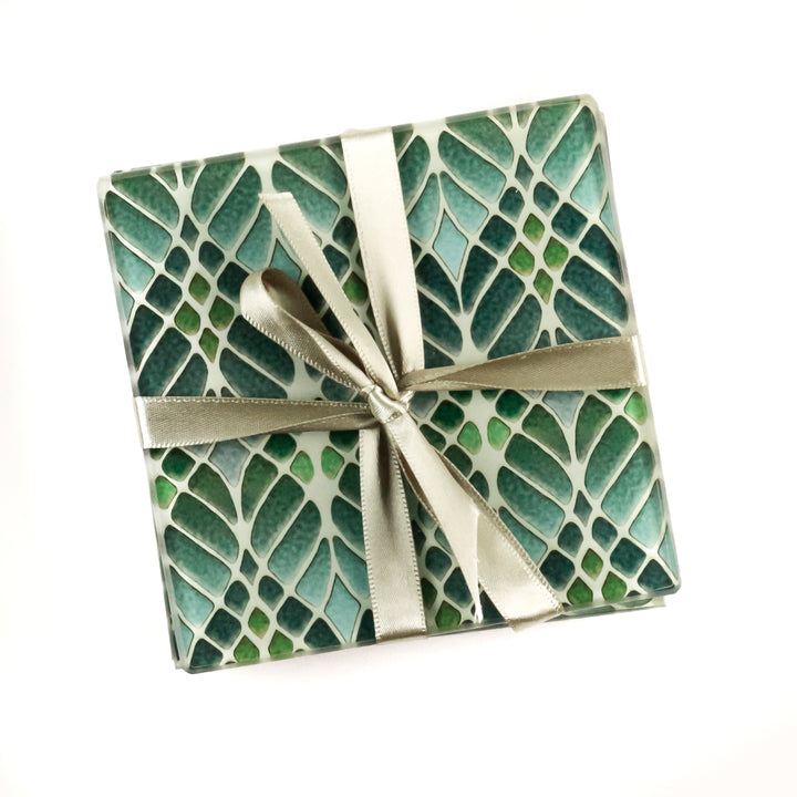 SALE : Interwoven Trees Coaster Set of Four - perfect