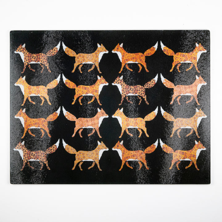 SALE SECOND - Red Foxes - Large rectangular Worktop Protector