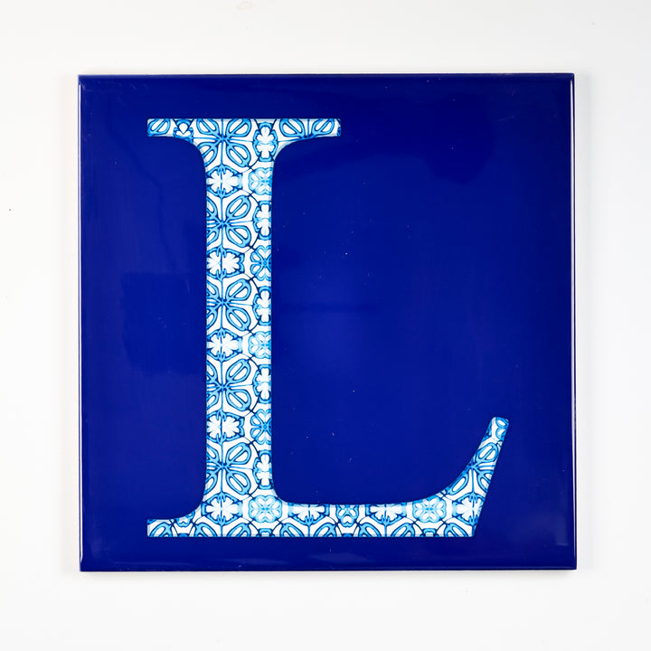 SALE SECOND - 2 x 20cm Letter "L" (blue)