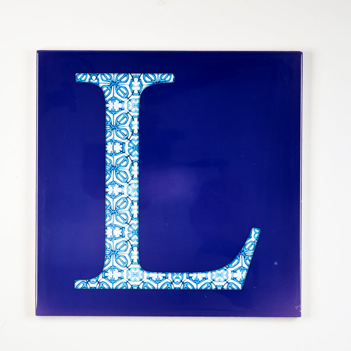SALE SECOND - 2 x 20cm Letter "L" (blue)