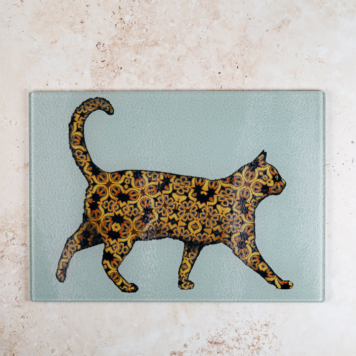 SALE - Tortoiseshell Cat Worktop Protector (small/textured)