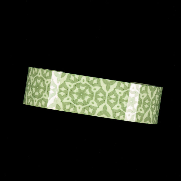 SALE - Green Stonework Narrow Cuff Bangle