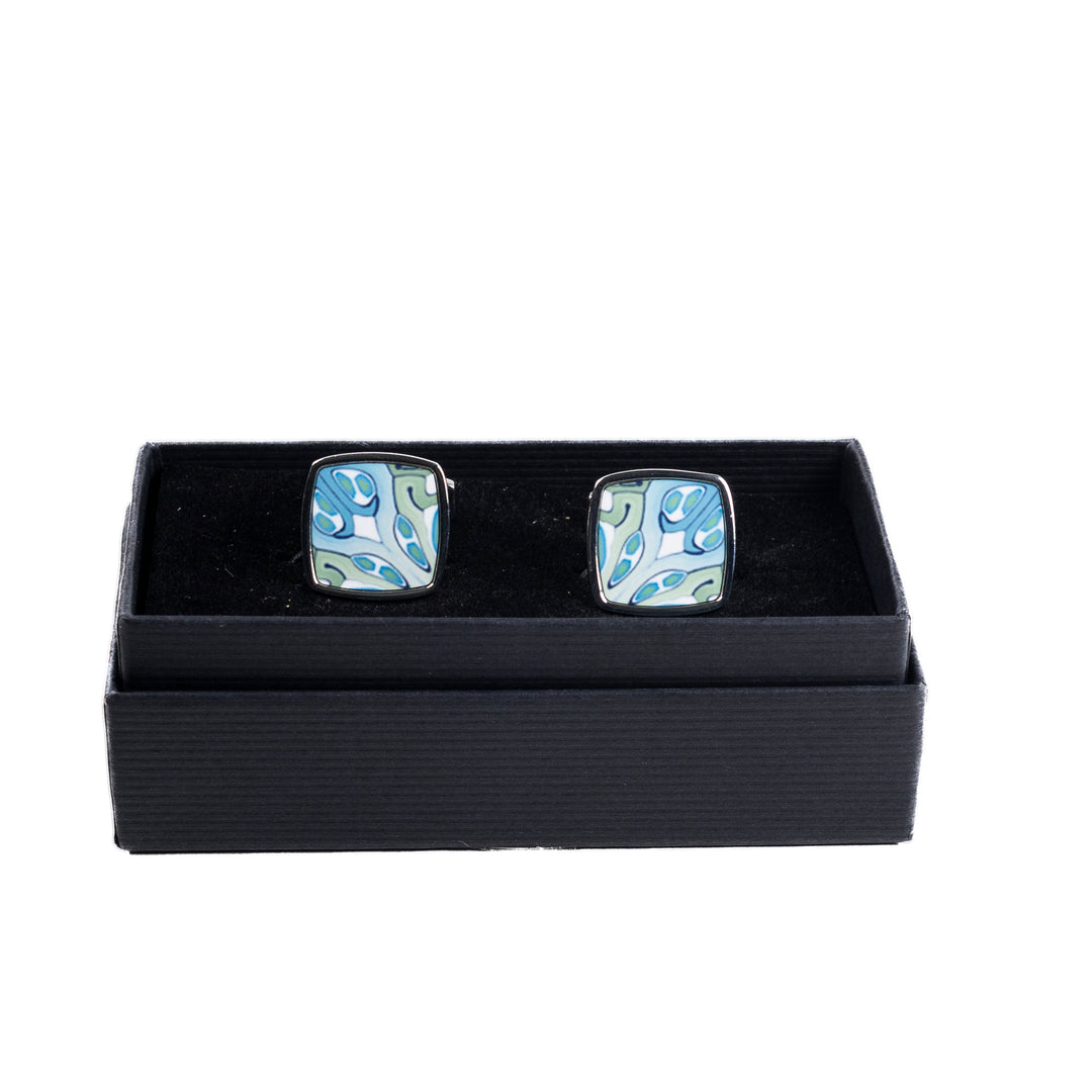 Suzanne Large Scale Millefiori Inlay Cufflink Pair