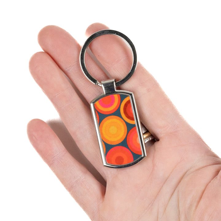 Volcanic Circles Millefiori Keyring