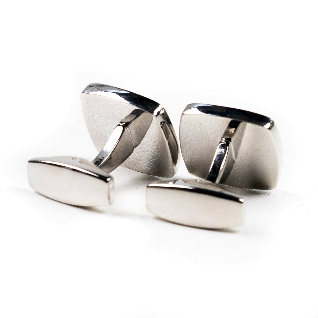 Orange Bonefish Millefiori Inlay Cufflink Pair