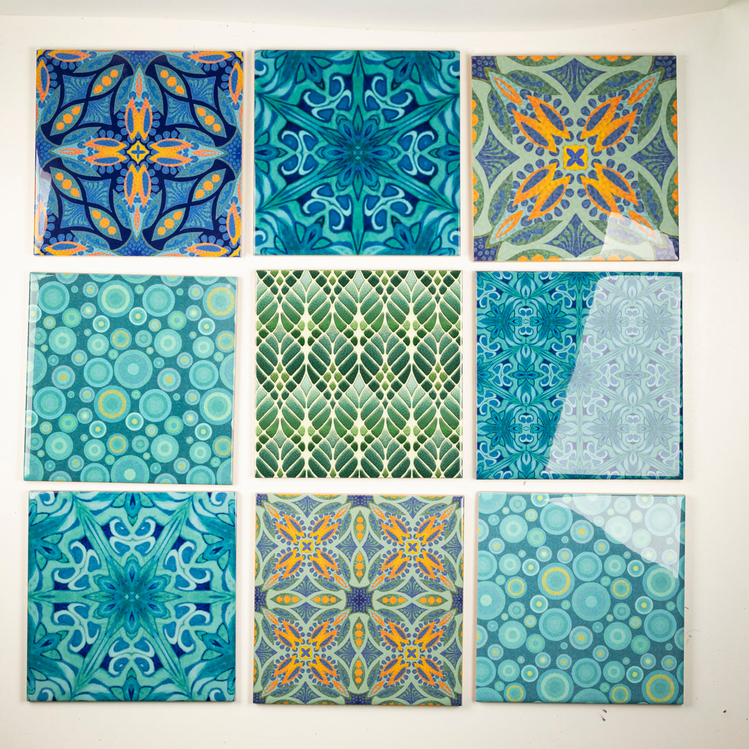 SALE SET - 9 x 15.2cm Mix and Match Ceramic tiles