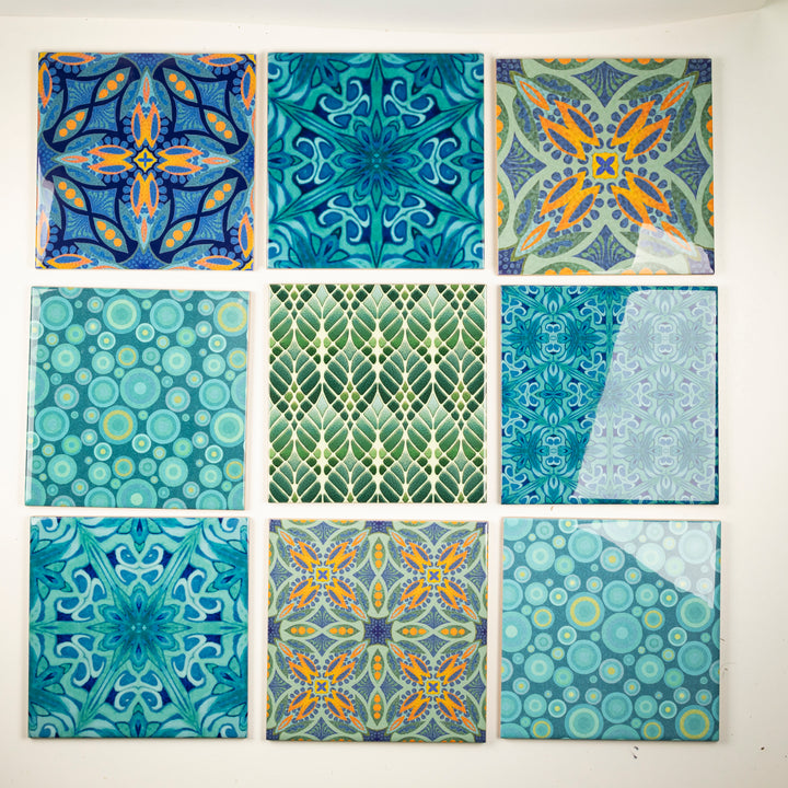 SALE SET - 9 x 15.2cm Mix and Match Ceramic tiles