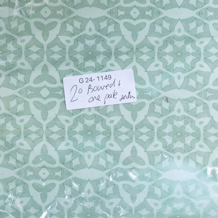 SALE Seconds | Extra Large Green Stonework Placemats - SET OF FOUR