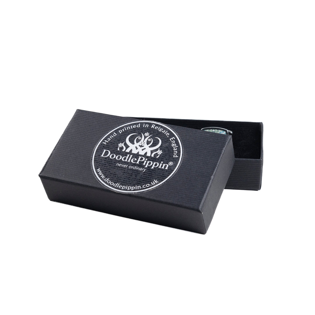Thistle Millefiori Inlay Cufflink Pair