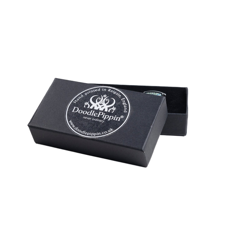 Thistle Millefiori Inlay Cufflink Pair
